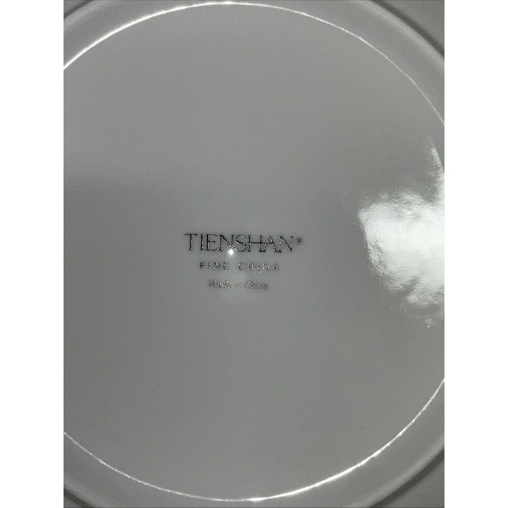 Tienshan Poinsettia & Ribbons Round Serving Bowl 9